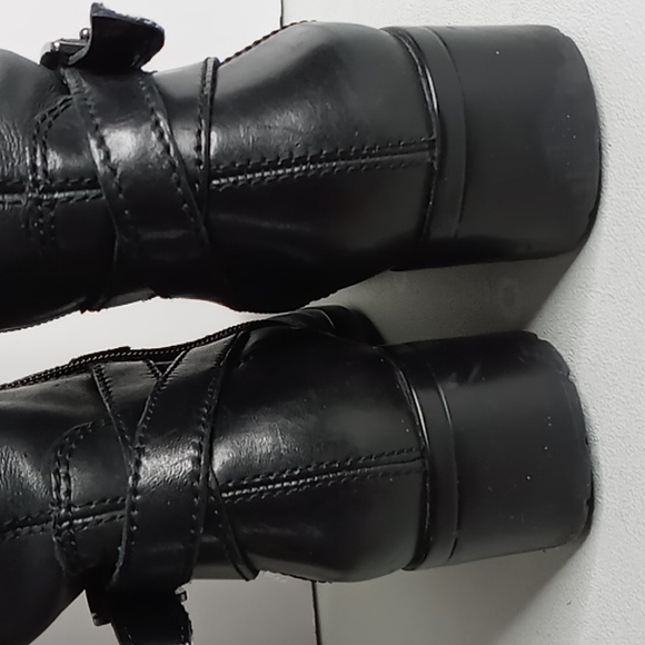 Bandolino+ BD - BAYA - Tall Leather Boots w/Buckle Detail- Black - size 6M - Picture 8 of 16